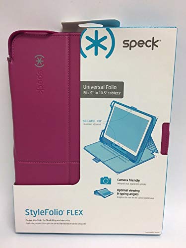 Speck FlexFolio Universal Copertina Custodia per Tablet con Supporto Integrato e Linguetta di Chiusura per Samsung Galaxy 9-10.5" Rosa/Grigio