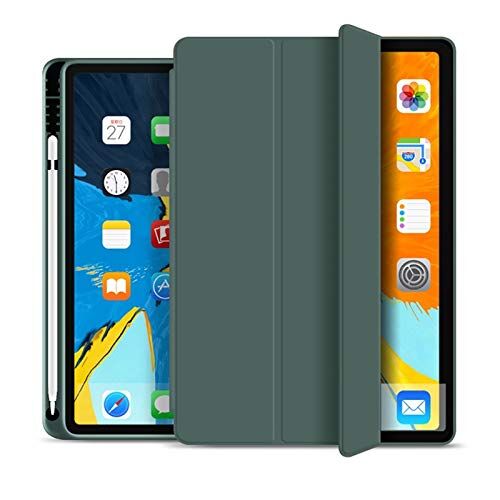 RZL-01 RZL Pad & Tab Custodie per iPad PRO 11 Pollici 2020, Stand Custodia Protettiva TPU per iPad PRO 11 2nd Generation A2231 A2233 con Film (Colore : Dark Green)