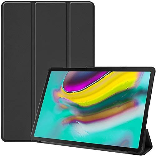 ProCase Custodia per Galaxy Tab S5e 10.5 2019 Cover[SM-T720/SM-T725], Tri-fold Custodia Rigida Sottile e Leggero -Nero