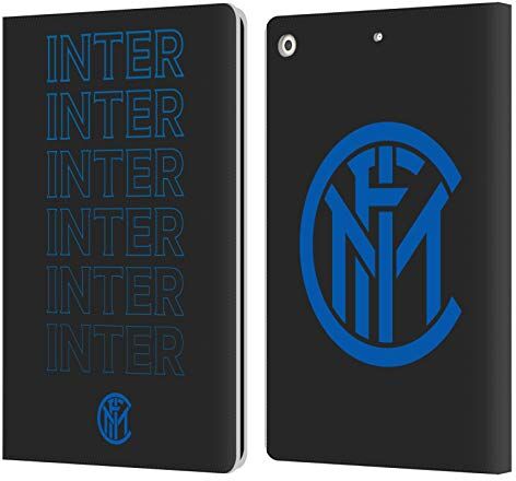 Head Case Designs Licenza Ufficiale Inter Milan Tipo di Logo Grafici Custodia Cover in Pelle a Portagoglio Compatibile con Apple iPad 10.2 2019/2020/2021