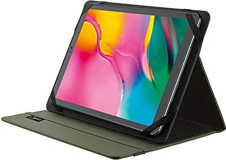 Trust Mobile Primo Custodia Folio Riciclata per Tablet da 10 Pollici, Cover Protettiva Universale con Funzione di Supporto Verde