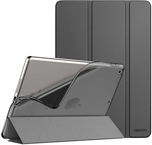 TiMOVO Custodia compatible con Nuovo iPad 9a Gen 2021, iPad 8a Gen 2020/iPad 7a Gen 10.2" 2019 in Pelle TPU, Custodia Tablet con Avvio/Arresto Auto, Sottile per iPad 10.2, Grigio Siderale