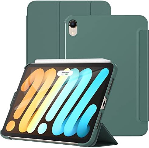 JETech Custodia per iPad mini 6 (8,3 Pollici Modello 2021), Cover Protettiva per Tablet Morbida al Tatto con Guscio Posteriore Rigido, Auto Svegliati/Sonno (Blu Nebbioso)