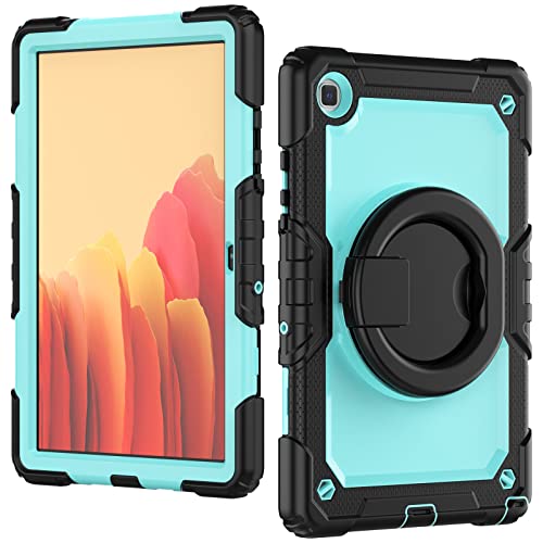 DAYI Custodia per Samsung Galaxy Tab A7 10.4 2020 con impugnatura multifunzione in silicone con tracolla per tablet Tab A7 10.4" [SM-T500/SM-T505/SM-T507] Azzurro PC