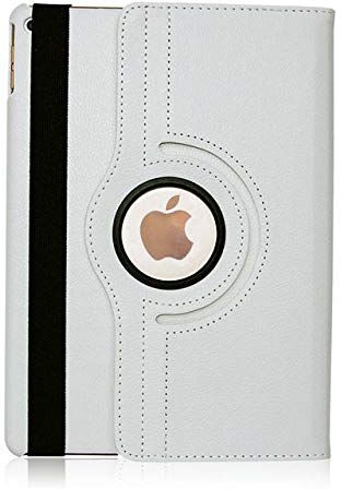 Huiran Case for iPad Air 3 10.5 2019 Release Tablet Cover 360 Rotating Bracket Flip Stand Leather for iPad 10.5 A2123 A2153 A2152 Cases-for iPad 10.5 White