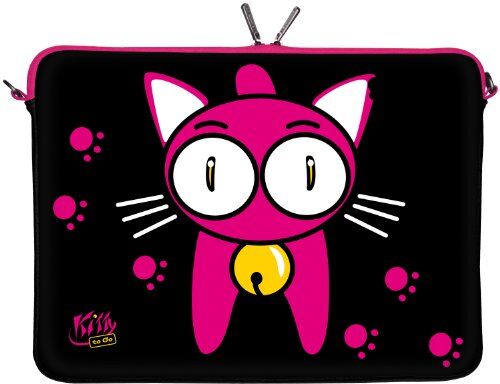 Digittrade Kitty to Go LS133-10 Netbook Sleeve Laptop neopren case custodia portatile borsa involucro protettivo 25,9cm (10,2 pollice) nero