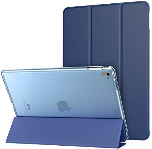 MoKo Case per Apple iPad Pro 9.7 Ultra Sottile Leggero Custodia con Retro Semi-trasparente Rigido, Blu Marino