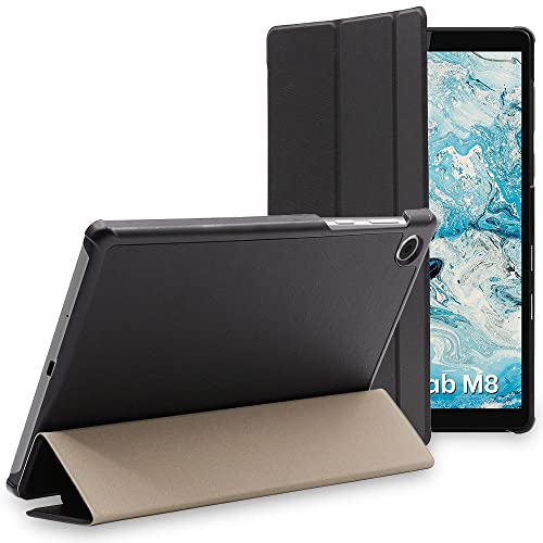 ebestStar Cover per Lenovo Tab M8 2021 (3rd gen), M8 HD 2019, Custodia Protezione Flip Magnetica, Slim Case Sottile Pelle PU, Nero