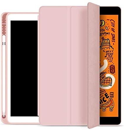 Huiran Custodia Magnetica Intelligente con portamatite per iPad PRO 11 12.9 2020 Mini5 PRO 11 10.5 12.9 2018 Air 10.5 2019 Flip Stand Cover-Pink    por 10.5