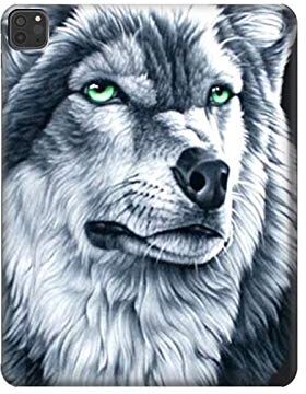 Innovedesire Grim White Wolf Tablet Case Cover Custodia per iPad PRO 11 (2018,2020,2021), iPad Air 4 (2020), iPad Air (2020)