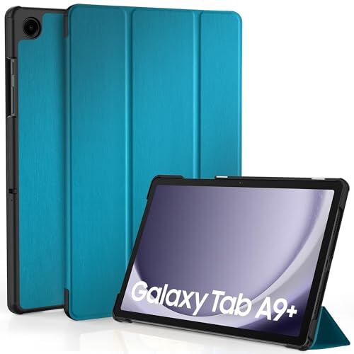 EasyAcc Custodia Cover Compatibile con Samsung Galaxy Tab A9+ / A9 Plus 11 Pollici 2023 SM-X210/ X215/ X216 Tablet, Blu Pavone