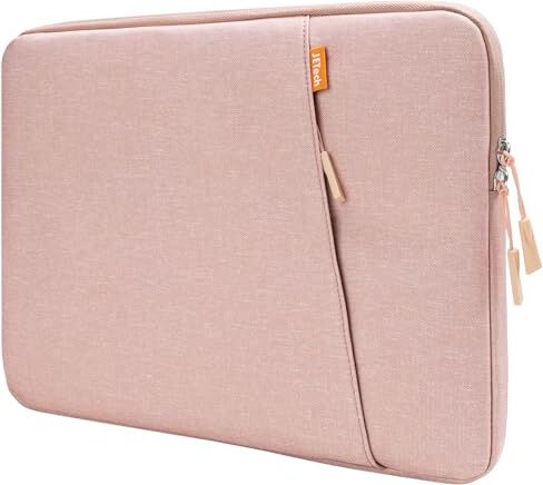 JETech Custodia Laptop per 14 Pollici MacBook Pro M3 / M2 / M1 A2779 A2442, Impermeabile Custodia Borsa con Tasca, Compatibile con 14 Pollici Notebook (Oro Rosa)