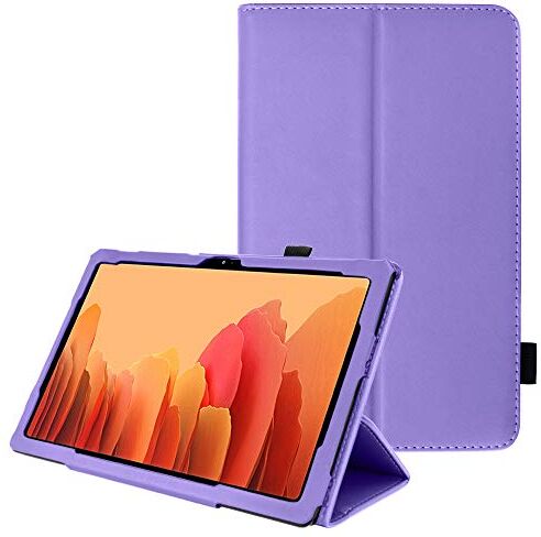 TECHGEAR Custodia in Pelle per Samsung Galaxy Tab A7 10.4 2022/2020 (SM-T500 T503 T505 T509) Custodia Protettiva di Alta Qualità in PU Pelle con Supporto e Cinturino a Mano