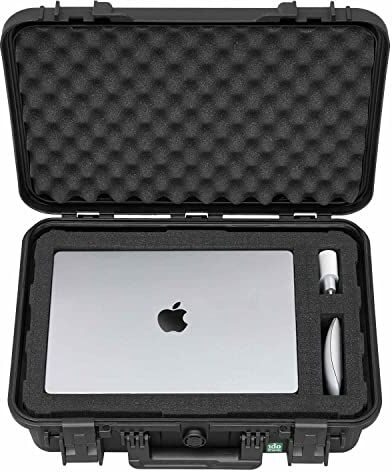 TomCase Custodia per Tablet, Notebook/Laptop e Accessori; Custodia Protettiva Eco Impermeabile con griglia/Schiuma cubica da 11" a 15", Valigia da Esterno Made in Germany (M)