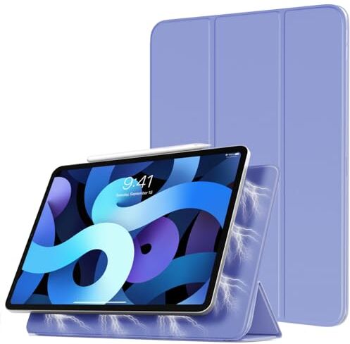 TiMOVO Custodia per Nuovo iPad Air 5a Generazione Case 2022/iPad Air 4a Generazione Case 2020, iPad Air 10.9 Pollici, Smart Cover Magnetico, Funzione Auto Sveglia/Sonno Lavanda Viola