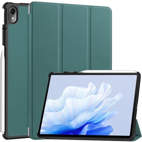 Generic Custodia per tablet Huawei MatePad Air da 11,5 pollici 2023 rilasciato sottile trifold smart cover in pelle PU Huawei MatePad Air Tablet custodia in pelle con auto sleep/wake (verde)