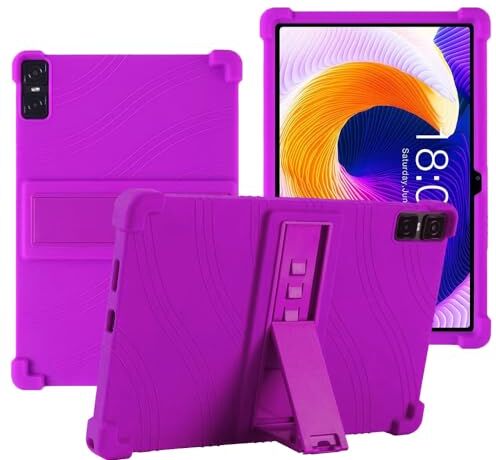 YHFZR Custodia Cover per Teclast T45HD, Ultra Leggero Protettiva Cover in Silicone con Supporto per Bambini per Teclast T45HD 10,5 Pollici, Viola