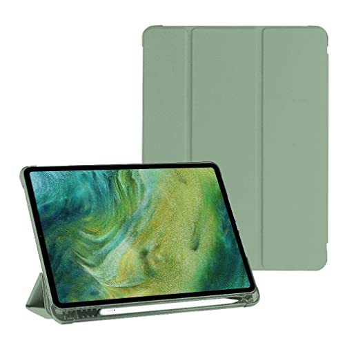 JOYLYJOME Custodia protettiva per tablet iPad (10,2 pollici), custodia pieghevole a forma di Y con fessura per penna, materiale acrilico, verde matcha