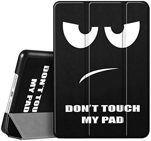 FINTIE Custodia per iPad 9a / 8a / 7a Generazione (2021 2020 2019) 10.2 Pollici Sottile Leggero Cover Protettiva Case con Auto Sveglia/Sonno Funzione, Dont Touch