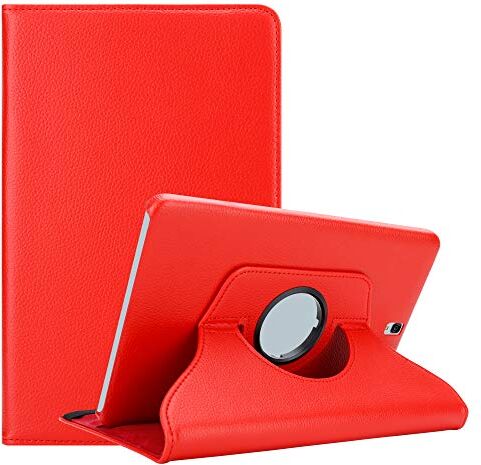 Cadorabo Custodia Tablet per Samsung Galaxy Tab S3 (9.7" Zoll) SM-T820N / T825N in Rosso Papavero – Copertura Protettiva in Stile Libro Senza Auto Wake Up con Funzione Stand e Cerniera Elastico