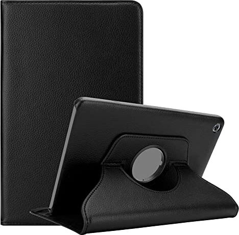 Cadorabo Custodia Tablet per Huawei MediaPad M5 Lite 10 (10.1" Zoll) in Nero SAMBUCO – Copertura Protettiva in Stile Libro Senza Auto Wake Up con Funzione Stand e Cerniera Elastico