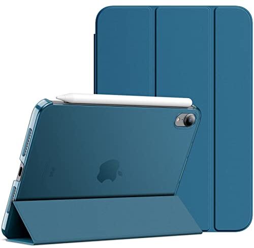 JETech Custodia per iPad Mini 6 (8,3 Pollici, Modello 2021, 6ª Generazione), Supporto Sottile con Retro Rigido Cover con Auto Svegliati/Sonno (Verde Acqua)