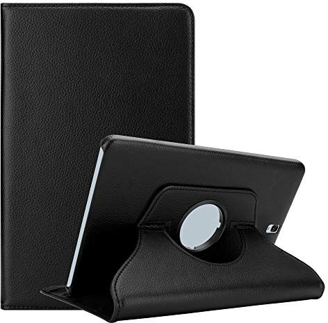 Cadorabo Custodia Tablet per Samsung Galaxy Tab S3 (9.7" Zoll) SM-T820N / T825N in NERO SAMBUCO – Copertura Protettiva in Stile Libro SENZA Auto Wake Up con Funzione Stand e Cerniera Elastico