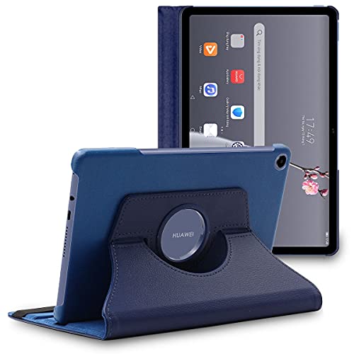 ebestStar Cover per Huawei MatePad T 10, T 10S, Custodia Protezione Rotazione 360, Pelle PU, Blu scuro