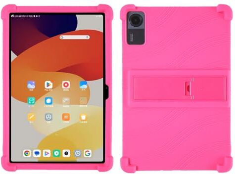 Generic per Blackview Tab 60 (8.68") Custodia, Rosso rosa Ultrasottile Silicone Case TPU Shell Morbida Sottile Protettivo Copertura Antiurto Cover per Rosso rosa