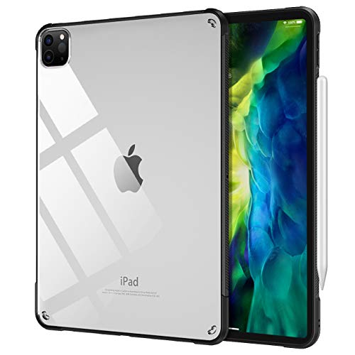 TiMOVO Custodia Protettiva Compatibile con iPad Pro 11" 2020, Cover Protezione in TPU Morbido e Resistente Trasparente Antigraffio per iPad Pro 11 pollici 2020 Tablet Nero