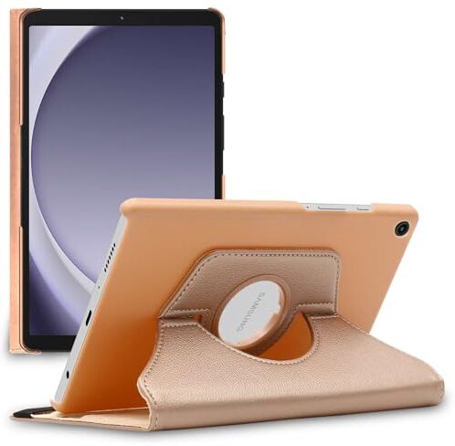 ebestStar Cover per Samsung Galaxy Tab A9 8.7 (2023) SM-X110, Custodia Protezione Rotazione 360, Pelle PU, Dorato