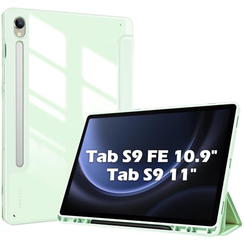 ProCase Custodia per Samsung Galaxy Tab S9 FE 5G 10,9 Pollici/Tab S9 11 Pollici 2023 Smart Cover Ultra Sottile Leggero per Galaxy Tab S9 (X710/X716B/X718U/X716N)/S9 FE (X510/X516N) -Menta