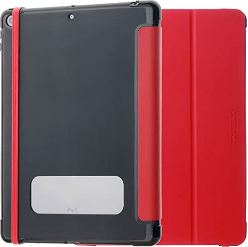 OtterBox Cover React Folio Case per iPad 10, 2' (8.ª gen 2020/9.ª gen 2021), antishock e cadute, sottile, custodia Folio protettiva, testata a norme MIL-STD 810G, Rosso