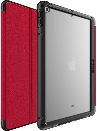 OtterBox Cover Symmetry Folio Case per iPad 10, 2' (7.ª gen 2019 / 8.ª gen 2020 / 9.ª gen 2021), antishock e cadute, custodia Folio protettiva sottile, testata a norme MIL-STD 810G, Rosso