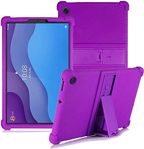 YGoal Custodia per Lenovo Tab M10 (3rd Gen) 10.1 Leggera Custodia Protettiva Antiurto per Bambini Morbida Silicone Case Cover per Lenovo Tab M10 3 10.1" 2022 TB-328FU/328XU, Viola