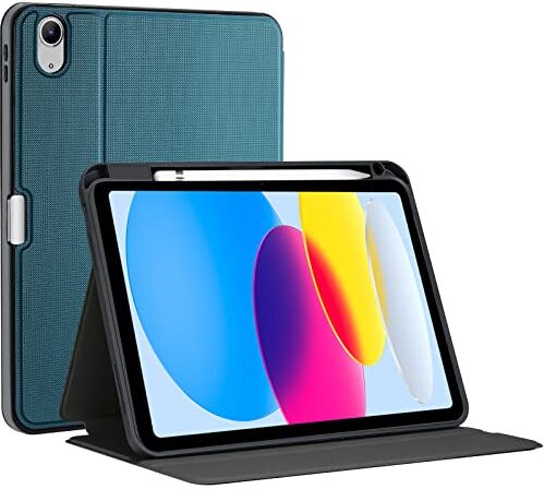 ProCase Cover per iPad 10 Generazione 10.9 Pollici 2022 [A2696 A2757 A2777], Sottile Leggero Folio Cover con Auto Svegliati/Sonno e Angoli di Visione Regolabili -Teel