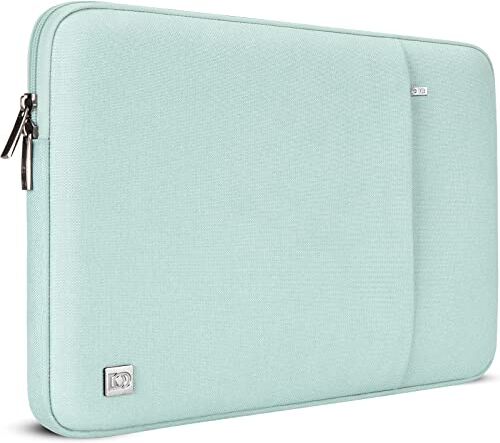 DOMISO 14 Pollici Custodia Borsa per Computer Portatile PC Protettiva Laptop Sleeve per 14" Lenovo Chromebook S330/Lenovo ThinkPad E490 T490 T490s T590/HP Stream 14 Pavilion 14, Menta verde