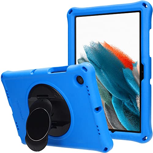 TECHGEAR Custodia Protettiva Progettata per Samsung Galaxy Tab A8 10.5" 2022 (SM-X200 / X205), Cover in Silicone Morbido e Resistente agli Urti con Pellicola Protettiva, Idiale per Bambini [Blu]