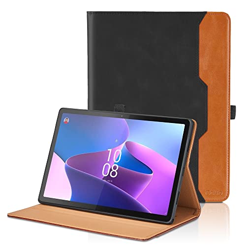 Oduio Custodia per Lenovo Tab P11 Pro 2nd 2022 11.2 pollici Business PU Pelle Tablet Case, Multi-Angle Flip Protettiva a portafoglio con funzione di supporto con Auto Sveglia/Sonno, Nero