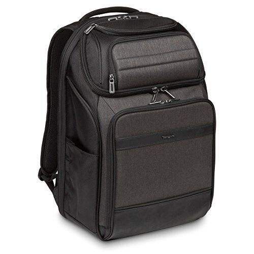 Targus CitySmart Professional TSB913EU Zaino per notebook con capacità 23 L, ideale per pendolari di città e viaggiatori d’affari, adatto per notebook con schermo fino a 15,6”, colore: nero e grigio