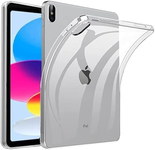 Generic FSPRO Custodia morbida per iPad di 10a generazione, in gel di silicone, custodia trasparente TUP per iPad 10,9", custodia sottile per iPad da 10,9 pollici