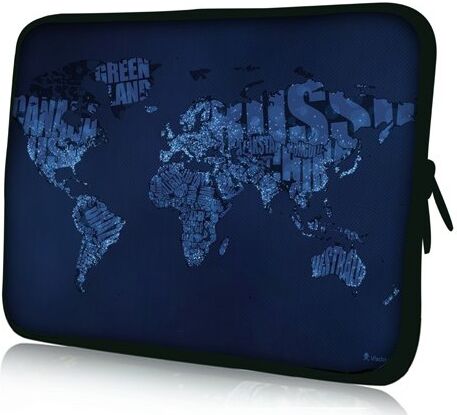 PEDEA Borsa Custodia per Laptop 17,3 pollici neoprene, blue world