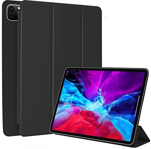 N NEWTOP Cover Compatibile per Apple iPad Pro da 11' Pollici 2020, Custodia Flip Smart Libro ORI CASE Ultra Sottile Leggera Stand Supporto Funzione Wake/Sleep Simil Pelle (Nera)