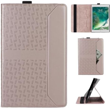 Rostsant Custodia per iPad 9.7 Pollic 6. Generation 2018/5. Generation 2017 /iPad Air 1/2 Modell A1822 A1823 A1893 A1474 A1475 Custodia Protettivo Cover Sottile Tablet Pelle Case Rosa