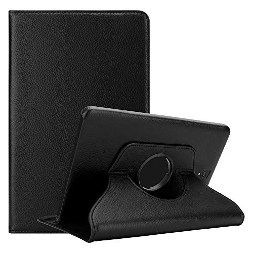 Cadorabo Custodia Tablet per Samsung Galaxy Tab S4 (10.5" Zoll) T830 / T835 in NERO SAMBUCO – Copertura Protettiva in Stile Libro SENZA Auto Wake Up con Funzione Stand e Cerniera Elastico