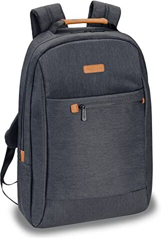 PEDEA Zaino business per laptop Elegance per notebook con schermo fino a 17,3 pollici (43,9 cm); borsa a tracolla con scomparto per tablet fino a 11" (27,96 cm), grigio