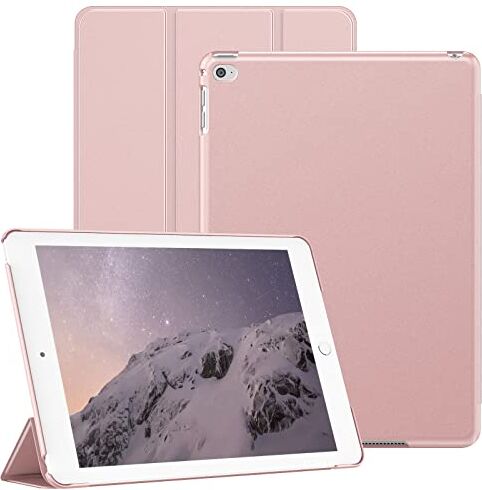 JETech Custodia per iPad Air 2 9,7 Pollici (Modello 2014, 2a Generazione), Cover Protettiva per Tablet Morbida al Tatto con Guscio Posteriore Rigido, Auto Svegliati/Sonno (Oro Rosa)