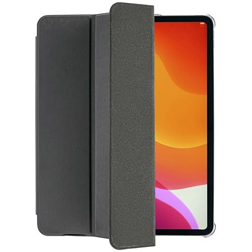 Hama Custodia per iPad Pro 2020/2021 / 2022 12,9" (custodia flip per tablet Apple, custodia protettiva con supporto e tasca per penna, retro trasparente, cover magnetica) nero