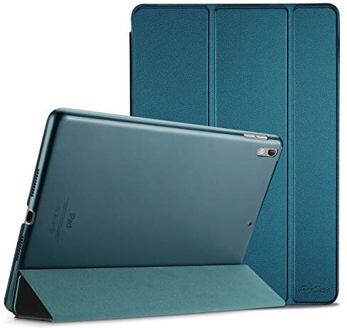 ProCase iPad Air (3rd Gen) 10.5" 2019 / iPad Pro 10.5" 2017 Custodia -Ultra Sottile e Leggero Supporto Auto Svegliati/Sonno, Cover Posteriore Traslucida per iPad Air (3rd Gen) 10.5" 2019 –Teal