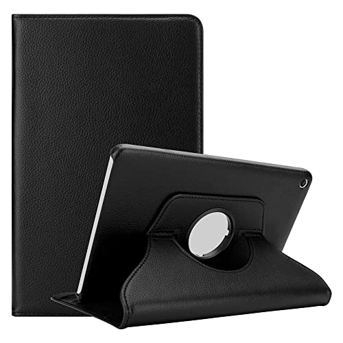 Cadorabo Custodia Tablet per Huawei MediaPad T1 8 (8.0" Zoll) in NERO SAMBUCO – Copertura Protettiva in Stile Libro SENZA Auto Wake Up con Funzione Stand e Cerniera Elastico